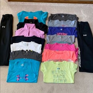 Under Armour size Medium girls youth bundle
